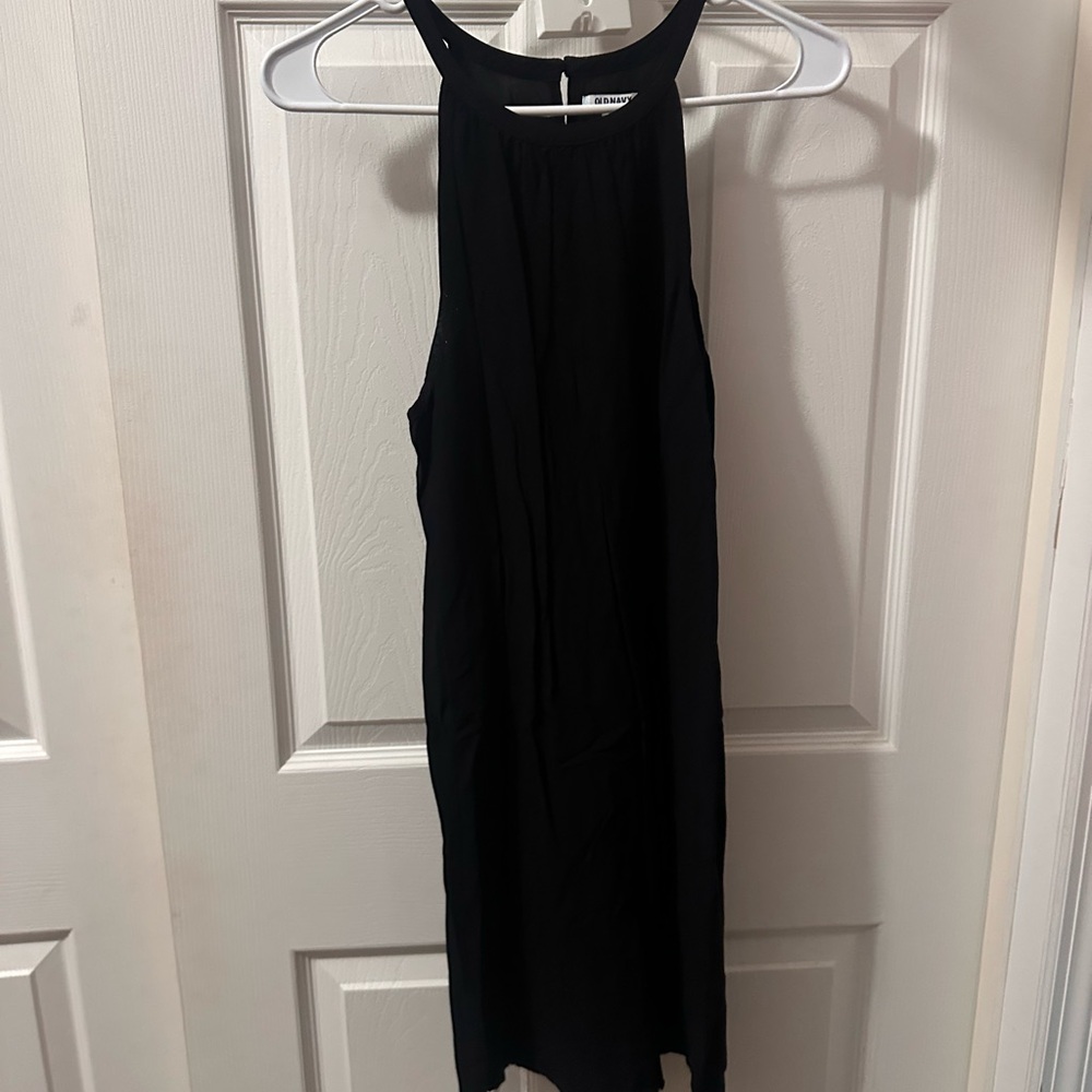 Old Navy Black Backless Dress